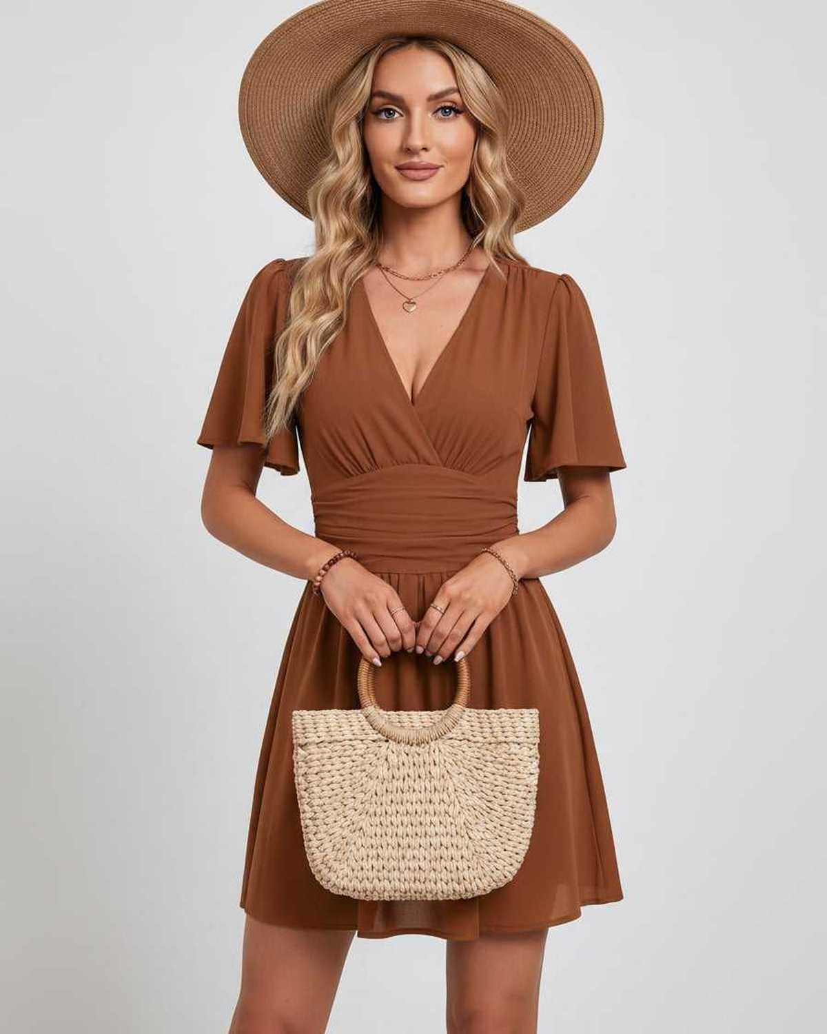 Ramblion Ila mini dress — v-neck neckline · styled view 25 · styled for prom season