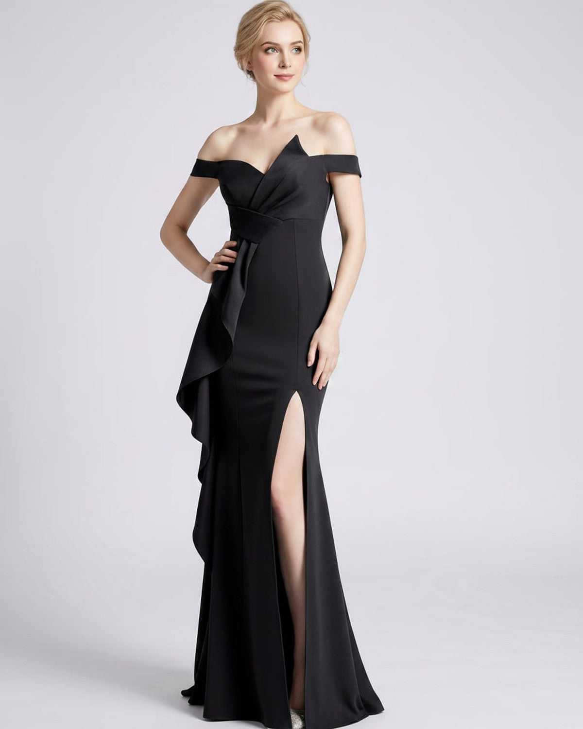 Ramblion Ilara maxi dress — off-shoulder neckline · styled view 19 · styled for prom season