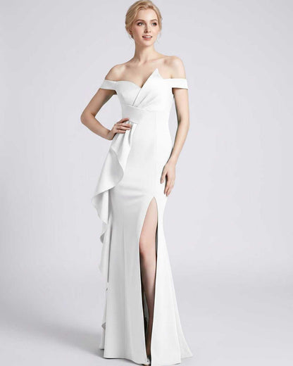 Ramblion Ilara maxi dress — off-shoulder neckline · styled view 26 · styled for prom season