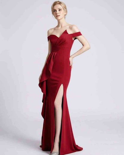 Ramblion Ilara maxi dress — off-shoulder neckline · styled view 31 · styled for prom season