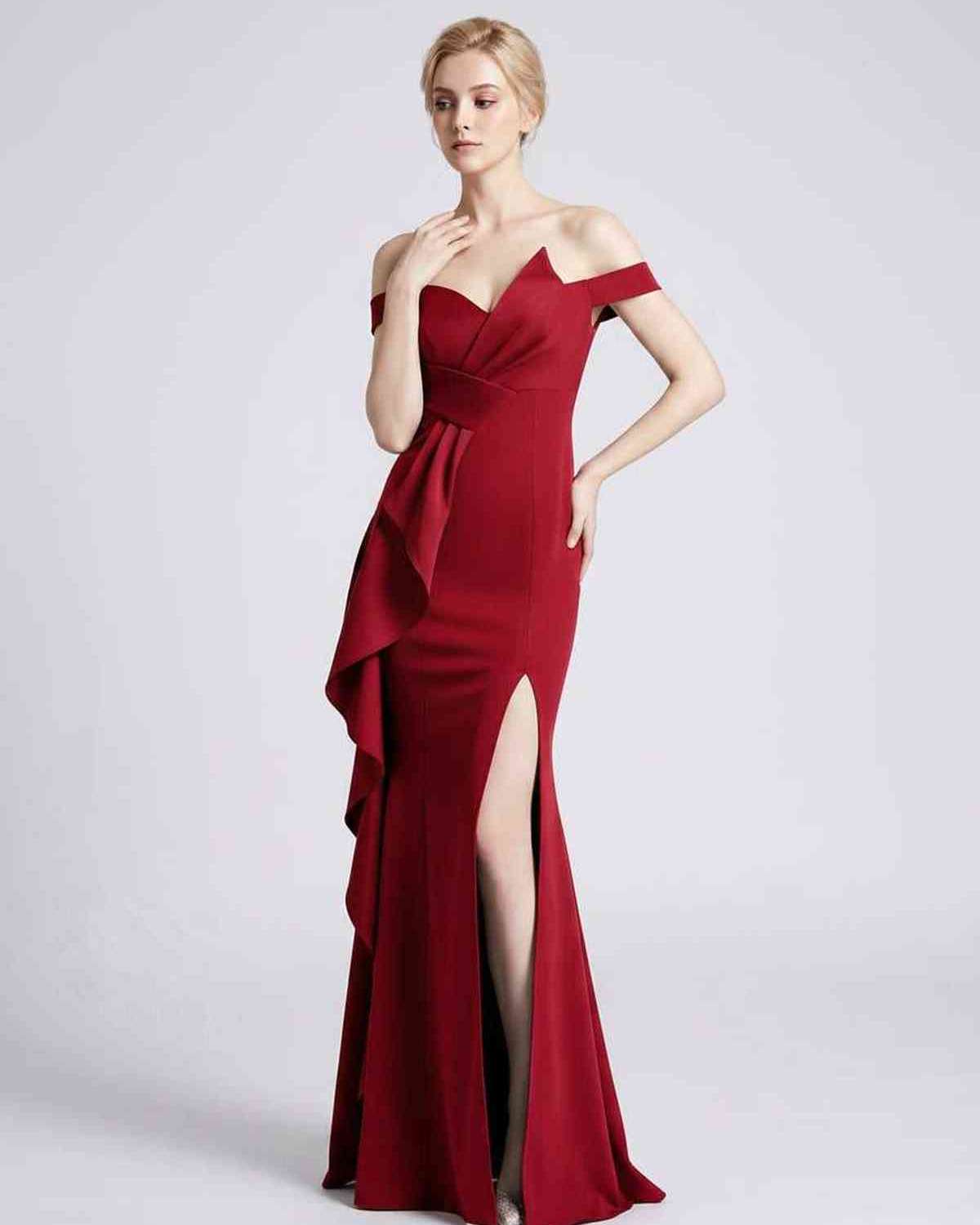 Ramblion Ilara maxi dress — off-shoulder neckline · styled view 32 · styled for prom season