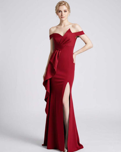 Ramblion Ilara maxi dress — off-shoulder neckline · styled view 33 · styled for prom season
