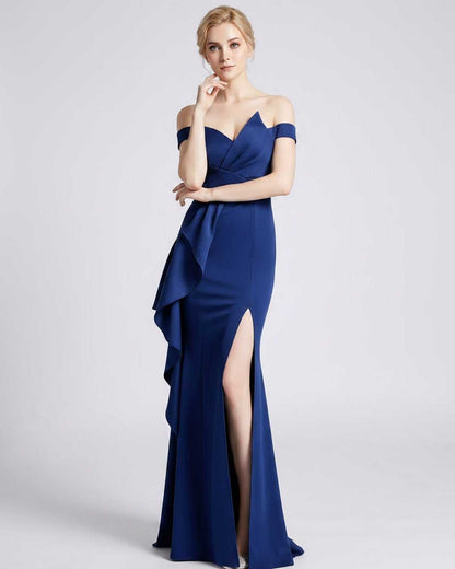 Ramblion Ilara maxi dress — off-shoulder neckline · styled view 39 · styled for prom season