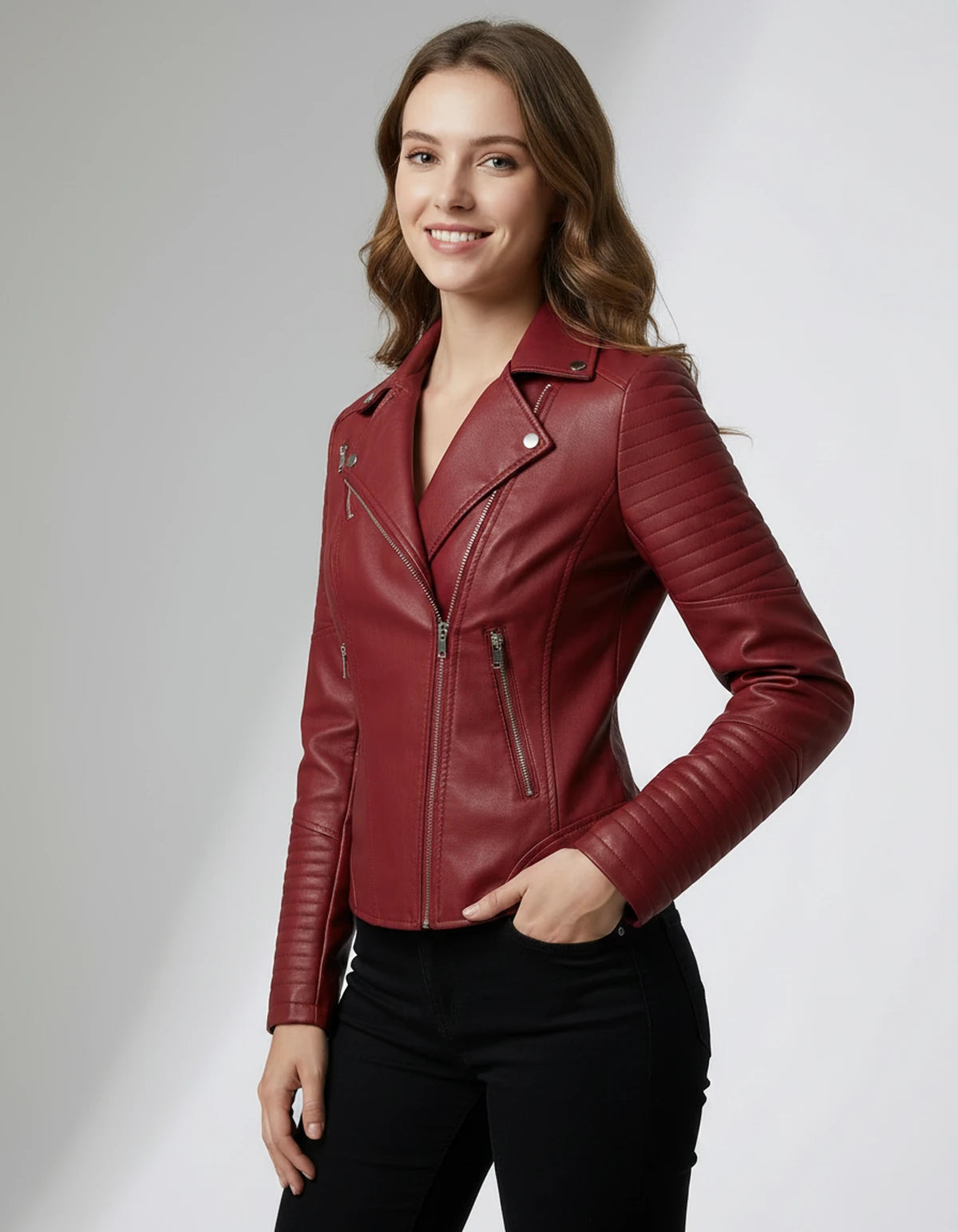 Ilaria Jackets — Wine | SKU: RB-2b4b54-wine-XS,RB-2b4b54-wine-S,RB-2b4b54-wine-M,RB-2b4b54-wine-L,RB-2b4b54-wine-XL,RB-2b4b54-wine-2XL