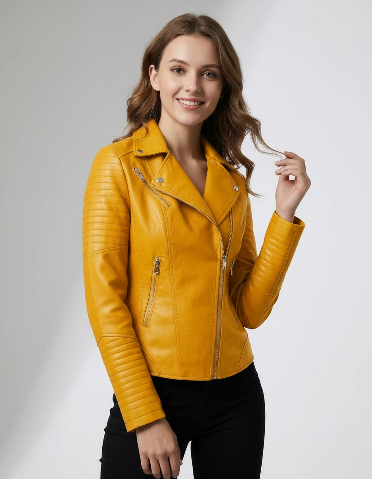 Ilaria Jackets — Yellow | SKU: RB-2b4b54-yellow-XS,RB-2b4b54-yellow-S,RB-2b4b54-yellow-M,RB-2b4b54-yellow-L,RB-2b4b54-yellow-XL,RB-2b4b54-yellow-2XL