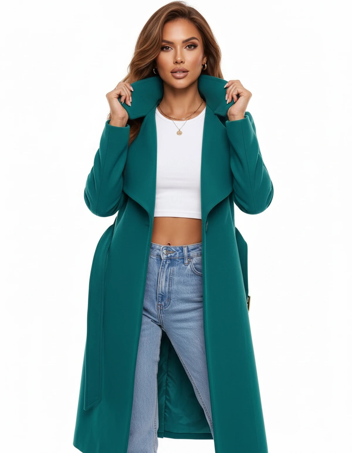 Ilvana Jackets — Peacock | SKU: RB-1c2f06-peacock-XS,RB-1c2f06-peacock-S,RB-1c2f06-peacock-M,RB-1c2f06-peacock-L,RB-1c2f06-peacock-XL,RB-1c2f06-peacock-2XL