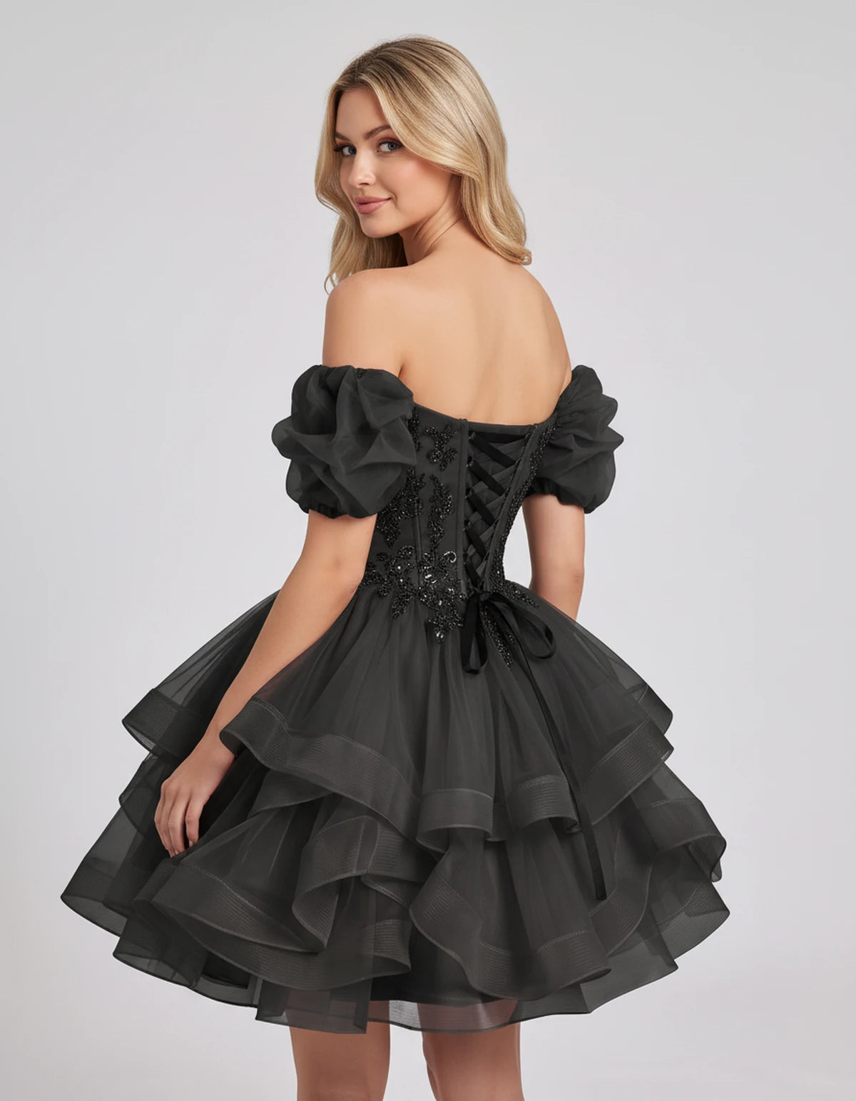Immortelle Mini Dresses — Black | SKU: RB-13a961-black-2,RB-13a961-black-4,RB-13a961-black-6,RB-13a961-black-8,RB-13a961-black-10,RB-13a961-black-12,RB-13a961-black-14,RB-13a961-black-16,RB-13a961-black-16W,RB-13a961-black-18W,RB-13a961-black-20W,RB-13a961-black-22W