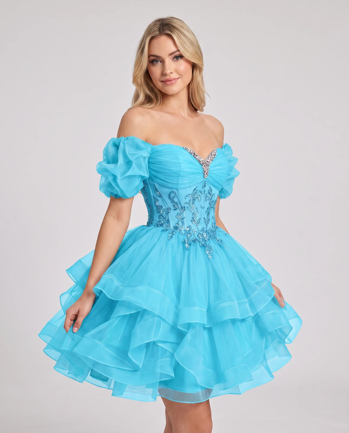 Immortelle Mini Dresses — Blue