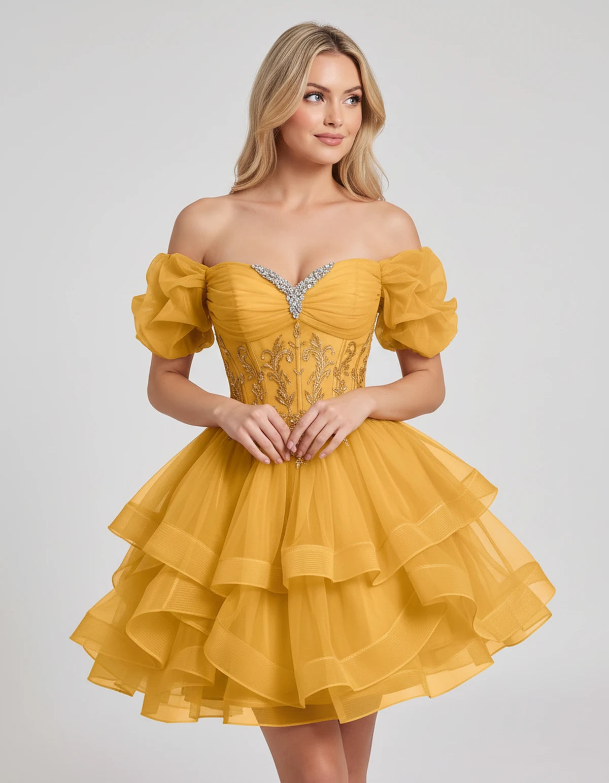 Immortelle Mini Dresses — Gold | SKU: RB-13a961-gold-2,RB-13a961-gold-4,RB-13a961-gold-6,RB-13a961-gold-8,RB-13a961-gold-10,RB-13a961-gold-12,RB-13a961-gold-14,RB-13a961-gold-16,RB-13a961-gold-16W,RB-13a961-gold-18W,RB-13a961-gold-20W,RB-13a961-gold-22W