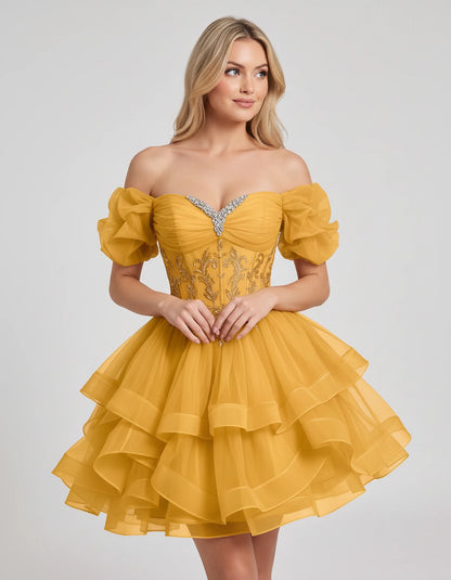 Immortelle Mini Dresses — Gold | SKU: RB-13a961-gold-2,RB-13a961-gold-4,RB-13a961-gold-6,RB-13a961-gold-8,RB-13a961-gold-10,RB-13a961-gold-12,RB-13a961-gold-14,RB-13a961-gold-16,RB-13a961-gold-16W,RB-13a961-gold-18W,RB-13a961-gold-20W,RB-13a961-gold-22W