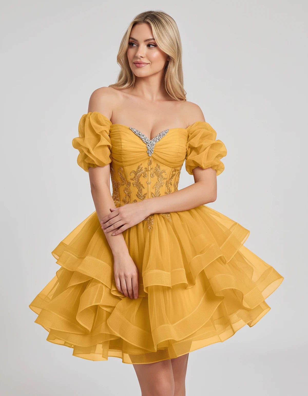 Immortelle Mini Dresses — Gold | SKU: RB-13a961-gold-2,RB-13a961-gold-4,RB-13a961-gold-6,RB-13a961-gold-8,RB-13a961-gold-10,RB-13a961-gold-12,RB-13a961-gold-14,RB-13a961-gold-16,RB-13a961-gold-16W,RB-13a961-gold-18W,RB-13a961-gold-20W,RB-13a961-gold-22W