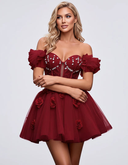 Imogen Mini Dress — Red | SKU: RB-19044a-red-2,RB-19044a-red-4,RB-19044a-red-6,RB-19044a-red-8,RB-19044a-red-10,RB-19044a-red-12,RB-19044a-red-14,RB-19044a-red-14W,RB-19044a-red-16,RB-19044a-red-16W,RB-19044a-red-18W,RB-19044a-red-20W