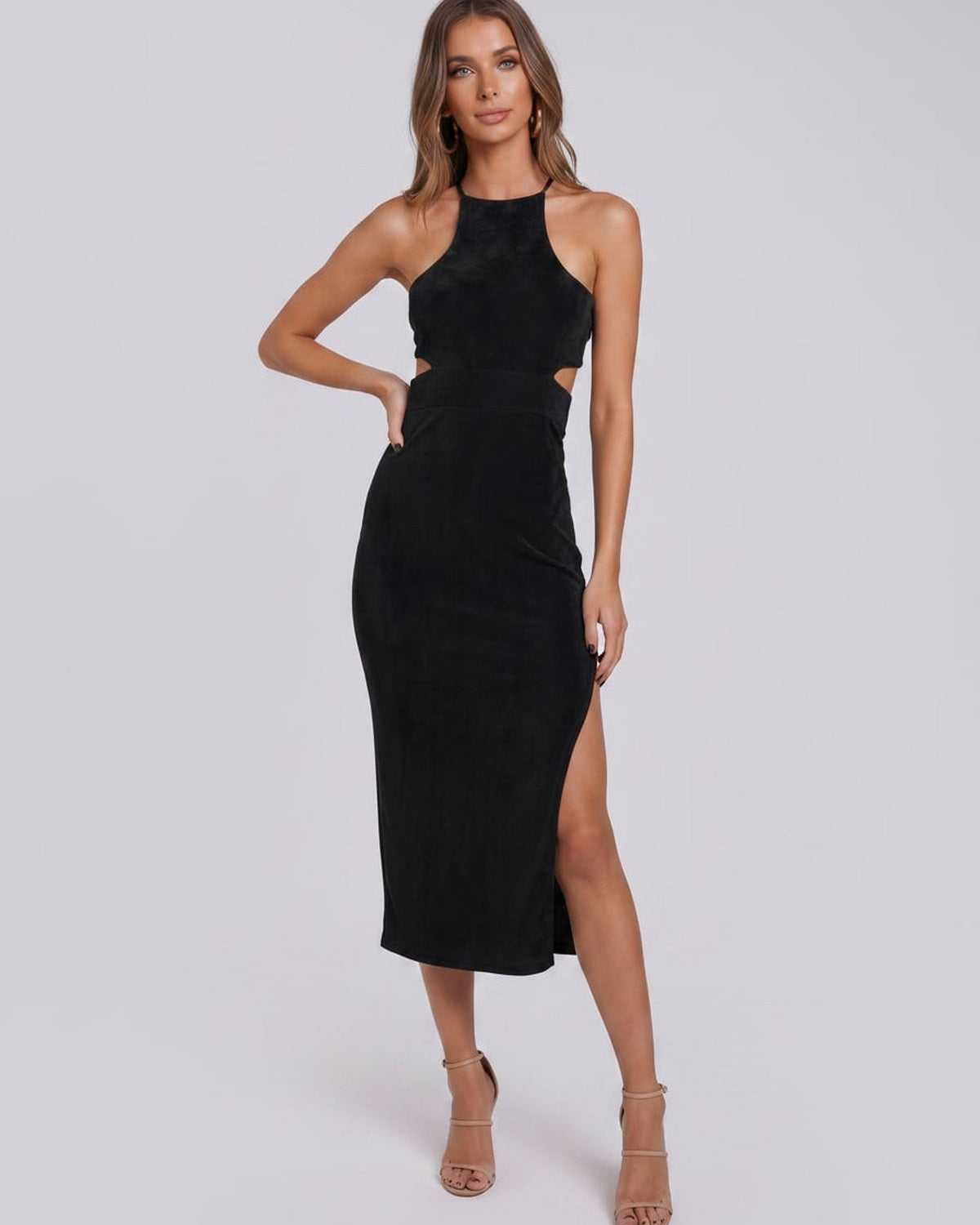 Ramblion Ina midi dress — crew neck neckline · styled view 12 · styled for cocktail season