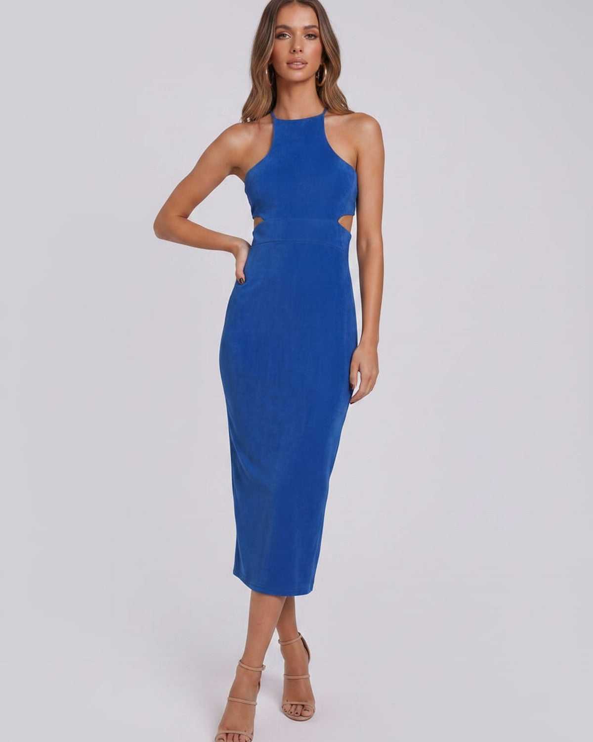 Ramblion Ina midi dress — crew neck neckline · styled view 25 · styled for cocktail season