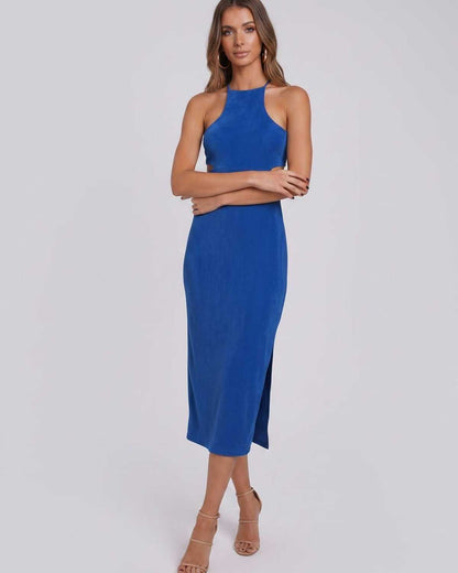 Ramblion Ina midi dress — crew neck neckline · styled view 26 · styled for cocktail season