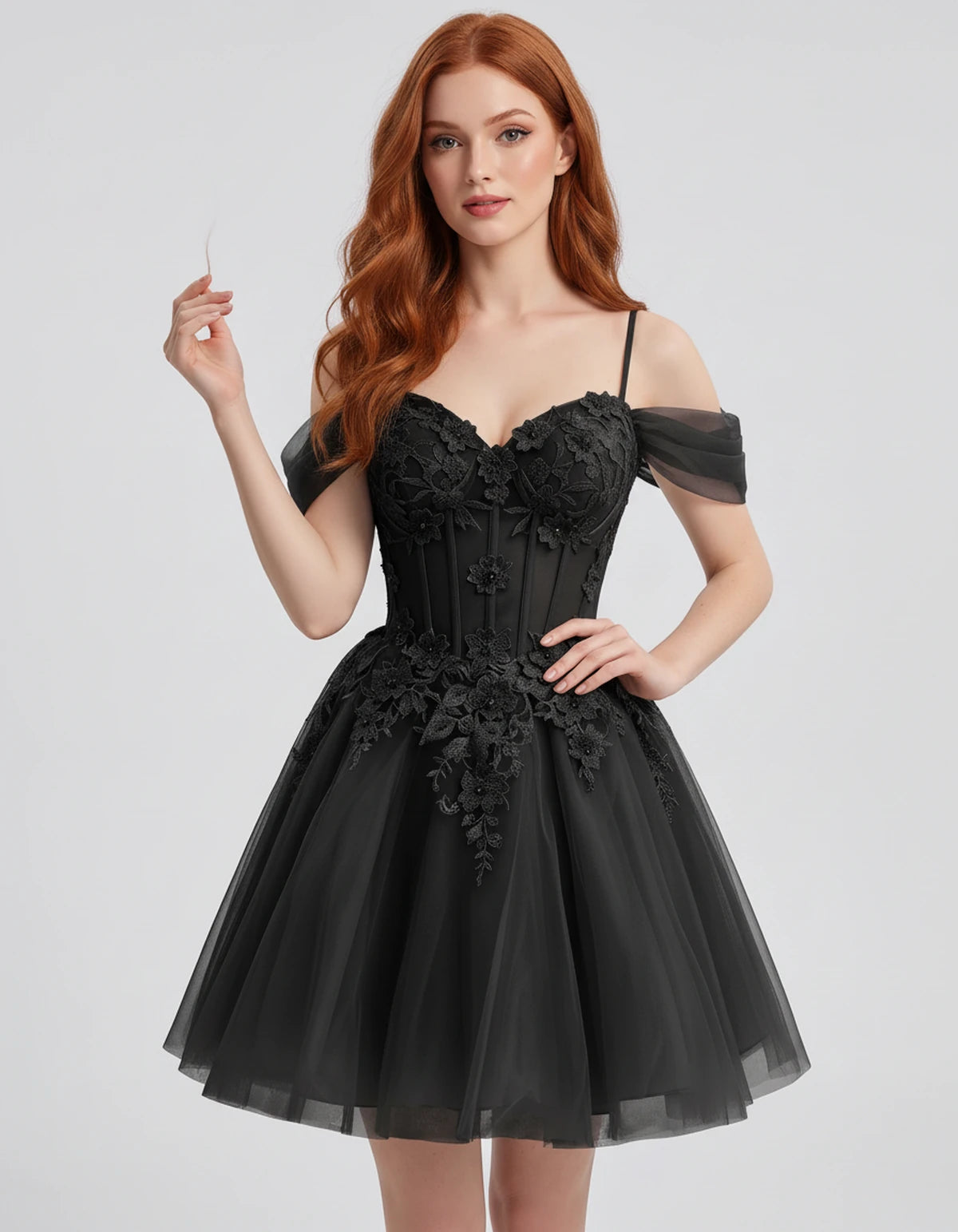 Iolanthe Mini Dresses — Black | SKU: RB-ec7f0c-black-2,RB-ec7f0c-black-4,RB-ec7f0c-black-6,RB-ec7f0c-black-8,RB-ec7f0c-black-10,RB-ec7f0c-black-12,RB-ec7f0c-black-14,RB-ec7f0c-black-16,RB-ec7f0c-black-16W,RB-ec7f0c-black-18W,RB-ec7f0c-black-20W,RB-ec7f0c-black-22W