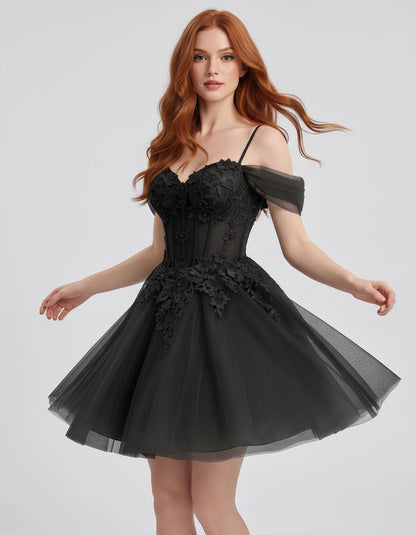 Iolanthe Mini Dresses — Black | SKU: RB-ec7f0c-black-2,RB-ec7f0c-black-4,RB-ec7f0c-black-6,RB-ec7f0c-black-8,RB-ec7f0c-black-10,RB-ec7f0c-black-12,RB-ec7f0c-black-14,RB-ec7f0c-black-16,RB-ec7f0c-black-16W,RB-ec7f0c-black-18W,RB-ec7f0c-black-20W,RB-ec7f0c-black-22W