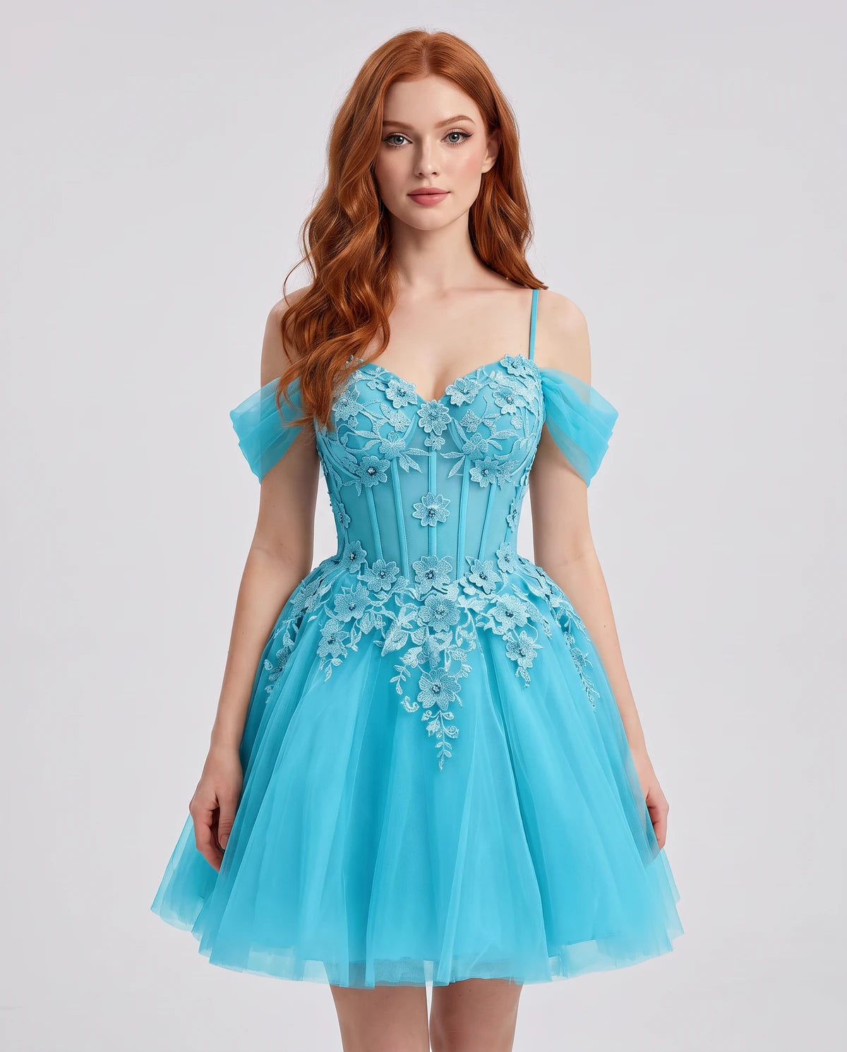 Iolanthe Mini Dresses — Blue