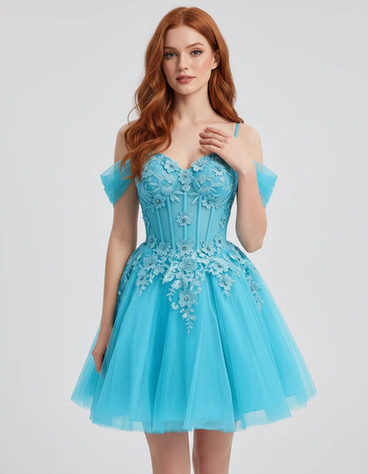Iolanthe Mini Dresses — Blue | SKU: RB-ec7f0c-blue-2,RB-ec7f0c-blue-4,RB-ec7f0c-blue-6,RB-ec7f0c-blue-8,RB-ec7f0c-blue-10,RB-ec7f0c-blue-12,RB-ec7f0c-blue-14,RB-ec7f0c-blue-16,RB-ec7f0c-blue-16W,RB-ec7f0c-blue-18W,RB-ec7f0c-blue-20W,RB-ec7f0c-blue-22W
