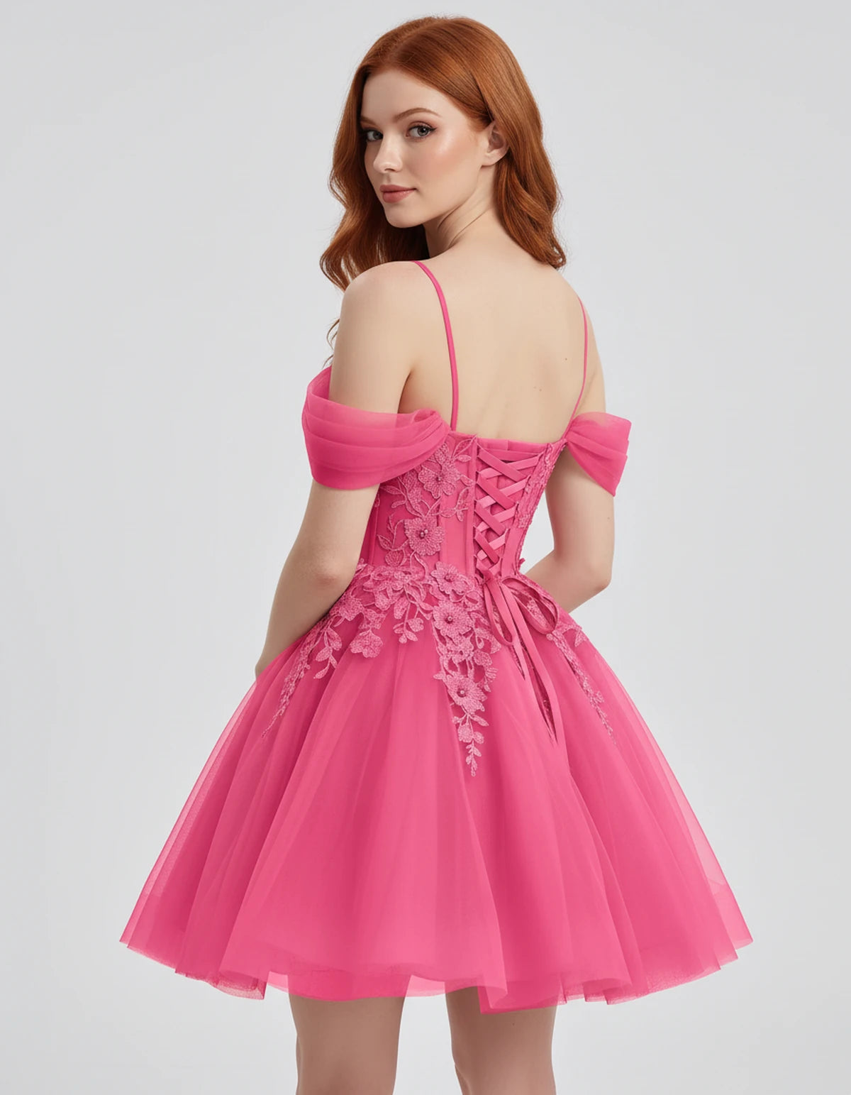 Iolanthe Mini Dresses — Bright Pink | SKU: RB-ec7f0c-bright31-2,RB-ec7f0c-bright31-4,RB-ec7f0c-bright31-6,RB-ec7f0c-bright31-8,RB-ec7f0c-bright31-10,RB-ec7f0c-bright31-12,RB-ec7f0c-bright31-14,RB-ec7f0c-bright31-16,RB-ec7f0c-bright31-16W,RB-ec7f0c-bright31-18W,RB-ec7f0c-bright31-20W,RB-ec7f0c-bright31-22W
