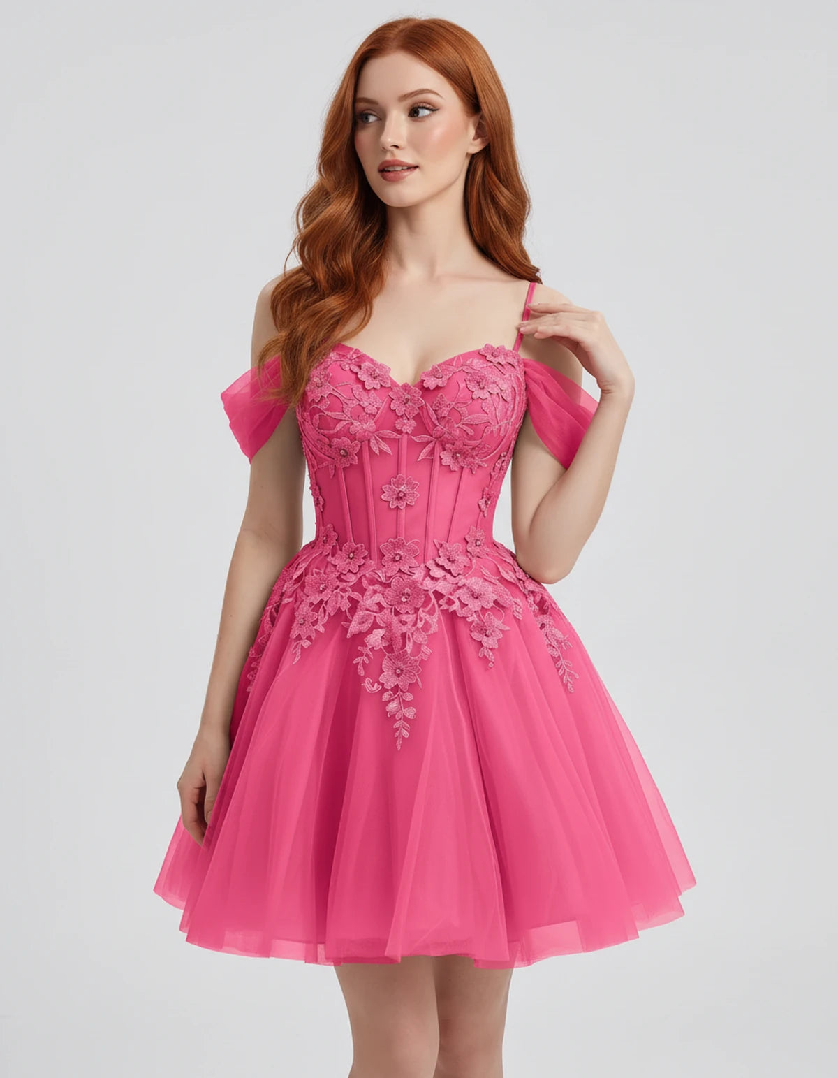 Iolanthe Mini Dresses — Bright Pink | SKU: RB-ec7f0c-bright31-2,RB-ec7f0c-bright31-4,RB-ec7f0c-bright31-6,RB-ec7f0c-bright31-8,RB-ec7f0c-bright31-10,RB-ec7f0c-bright31-12,RB-ec7f0c-bright31-14,RB-ec7f0c-bright31-16,RB-ec7f0c-bright31-16W,RB-ec7f0c-bright31-18W,RB-ec7f0c-bright31-20W,RB-ec7f0c-bright31-22W