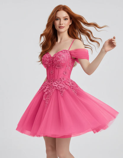 Iolanthe Mini Dresses — Bright Pink | SKU: RB-ec7f0c-bright31-2,RB-ec7f0c-bright31-4,RB-ec7f0c-bright31-6,RB-ec7f0c-bright31-8,RB-ec7f0c-bright31-10,RB-ec7f0c-bright31-12,RB-ec7f0c-bright31-14,RB-ec7f0c-bright31-16,RB-ec7f0c-bright31-16W,RB-ec7f0c-bright31-18W,RB-ec7f0c-bright31-20W,RB-ec7f0c-bright31-22W
