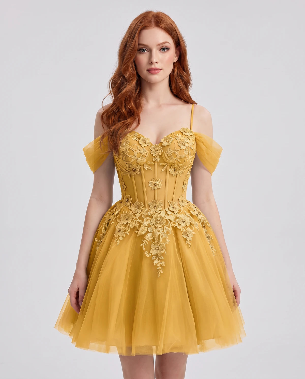 Iolanthe Mini Dresses — Gold