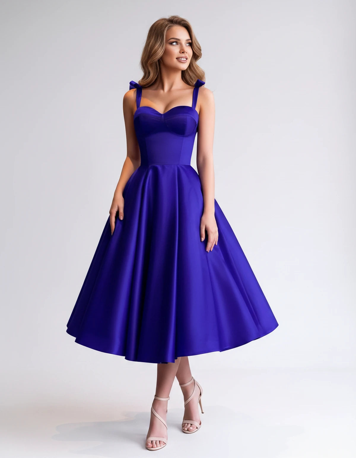 Isabeau Midi Dresses — Blue | SKU: RB-d56593-blue-2,RB-d56593-blue-4,RB-d56593-blue-6,RB-d56593-blue-8,RB-d56593-blue-10,RB-d56593-blue-12,RB-d56593-blue-14,RB-d56593-blue-14W,RB-d56593-blue-16,RB-d56593-blue-16W,RB-d56593-blue-18W,RB-d56593-blue-20W