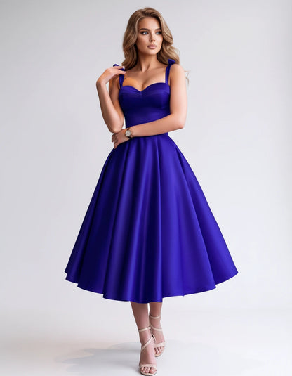 Isabeau Midi Dresses — Blue | SKU: RB-d56593-blue-2,RB-d56593-blue-4,RB-d56593-blue-6,RB-d56593-blue-8,RB-d56593-blue-10,RB-d56593-blue-12,RB-d56593-blue-14,RB-d56593-blue-14W,RB-d56593-blue-16,RB-d56593-blue-16W,RB-d56593-blue-18W,RB-d56593-blue-20W