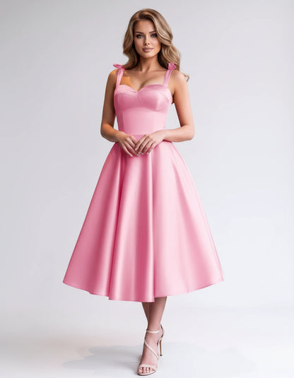 Isabeau Midi Dresses — Pink | SKU: RB-d56593-pink-2,RB-d56593-pink-4,RB-d56593-pink-6,RB-d56593-pink-8,RB-d56593-pink-10,RB-d56593-pink-12,RB-d56593-pink-14,RB-d56593-pink-14W,RB-d56593-pink-16,RB-d56593-pink-16W,RB-d56593-pink-18W,RB-d56593-pink-20W