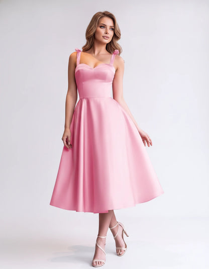 Isabeau Midi Dresses — Pink | SKU: RB-d56593-pink-2,RB-d56593-pink-4,RB-d56593-pink-6,RB-d56593-pink-8,RB-d56593-pink-10,RB-d56593-pink-12,RB-d56593-pink-14,RB-d56593-pink-14W,RB-d56593-pink-16,RB-d56593-pink-16W,RB-d56593-pink-18W,RB-d56593-pink-20W
