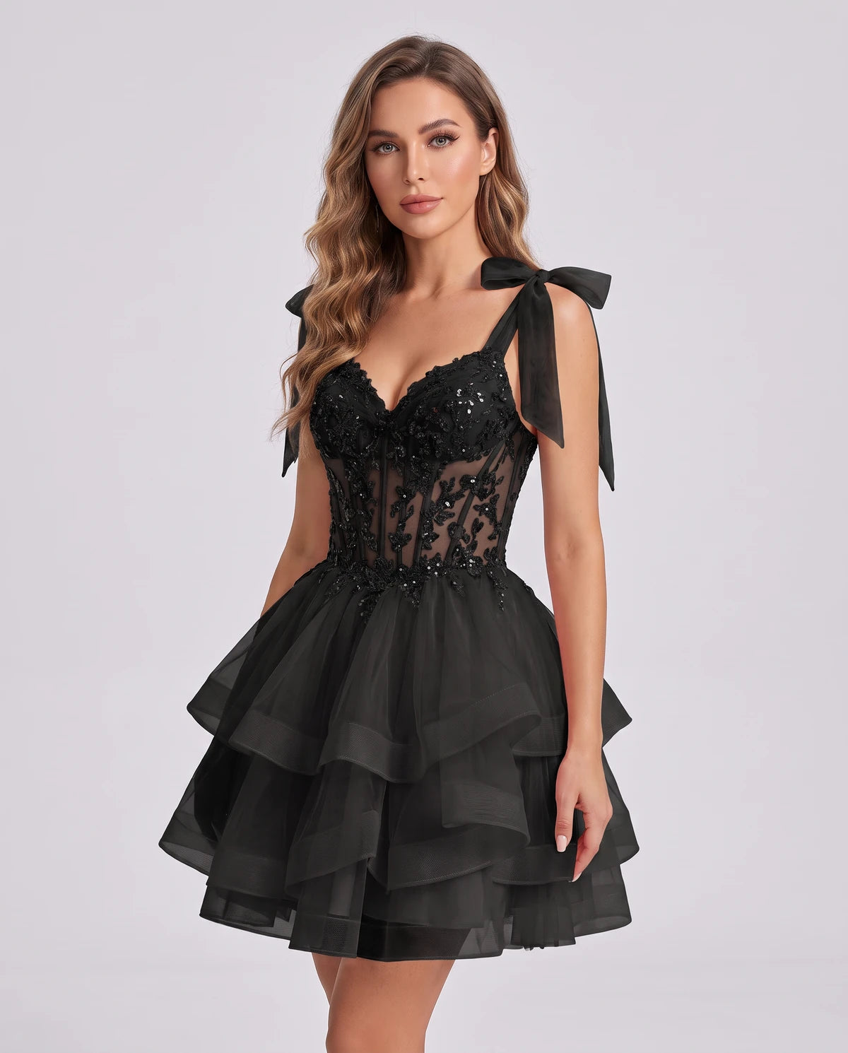 Isaline Mini Dresses — Black