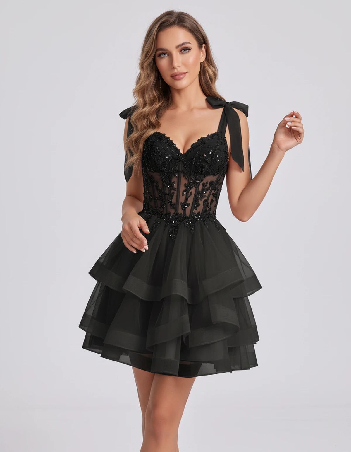 Isaline Mini Dresses — Black | SKU: RB-25eaeb-black-2,RB-25eaeb-black-4,RB-25eaeb-black-6,RB-25eaeb-black-8,RB-25eaeb-black-10,RB-25eaeb-black-12,RB-25eaeb-black-14,RB-25eaeb-black-16,RB-25eaeb-black-16W,RB-25eaeb-black-18W,RB-25eaeb-black-20W,RB-25eaeb-black-22W