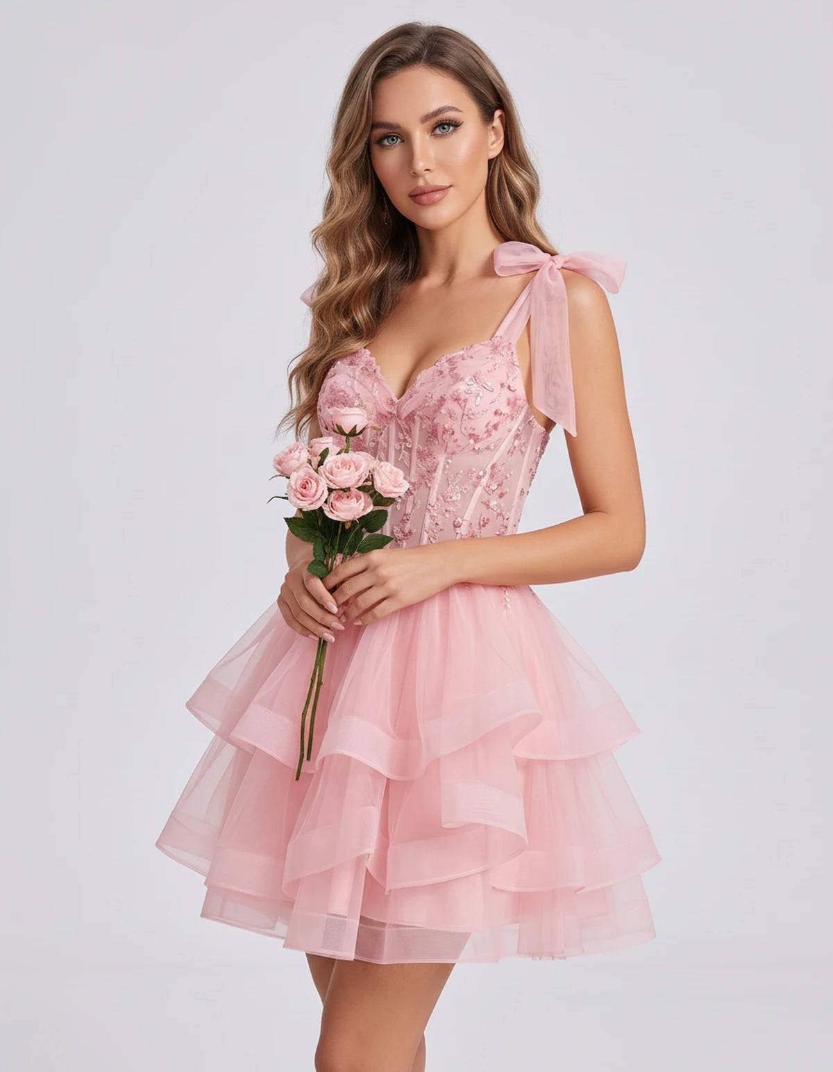 Isaline Mini Dresses — Pink | SKU: RB-25eaeb-pink-2,RB-25eaeb-pink-4,RB-25eaeb-pink-6,RB-25eaeb-pink-8,RB-25eaeb-pink-10,RB-25eaeb-pink-12,RB-25eaeb-pink-14,RB-25eaeb-pink-16,RB-25eaeb-pink-16W,RB-25eaeb-pink-18W,RB-25eaeb-pink-20W,RB-25eaeb-pink-22W