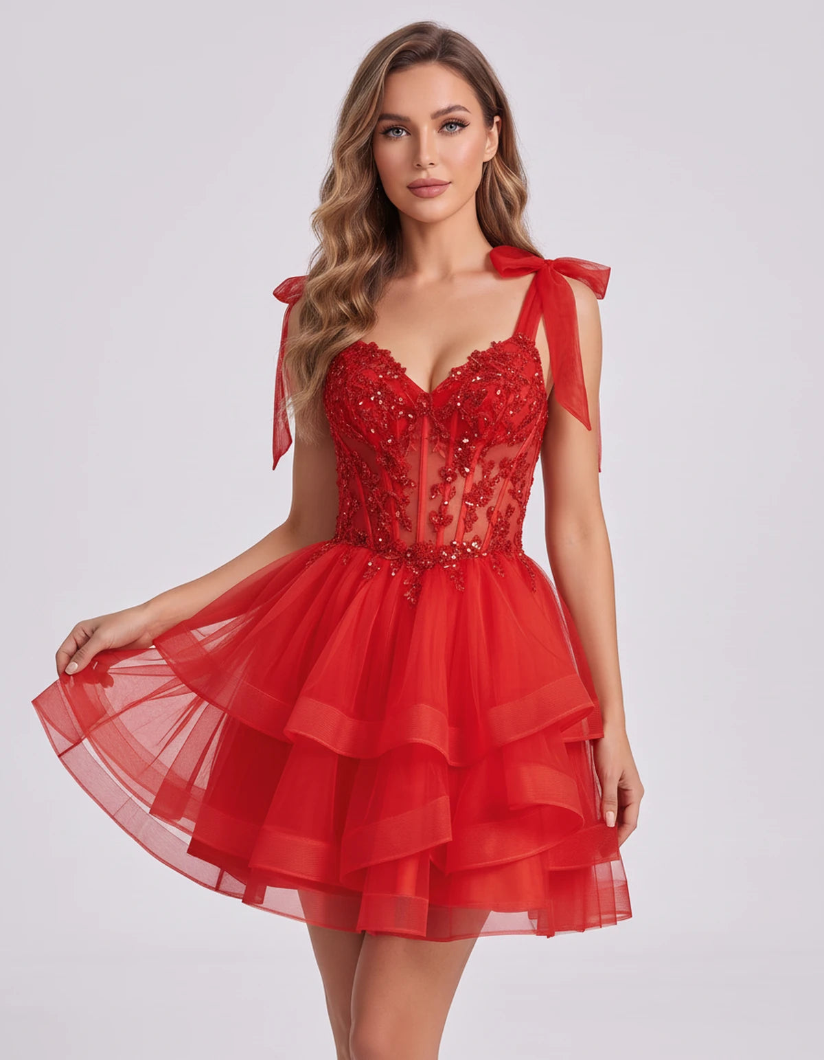 Isaline Mini Dresses — Red | SKU: RB-25eaeb-red-2,RB-25eaeb-red-4,RB-25eaeb-red-6,RB-25eaeb-red-8,RB-25eaeb-red-10,RB-25eaeb-red-12,RB-25eaeb-red-14,RB-25eaeb-red-16,RB-25eaeb-red-16W,RB-25eaeb-red-18W,RB-25eaeb-red-20W,RB-25eaeb-red-22W