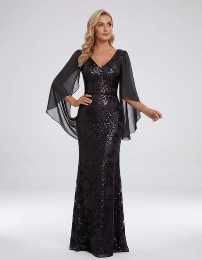 Islande Maxi Dresses — Black | SKU: RB-8845ac-black-2,RB-8845ac-black-4,RB-8845ac-black-6,RB-8845ac-black-8,RB-8845ac-black-10,RB-8845ac-black-12,RB-8845ac-black-14,RB-8845ac-black-16,RB-8845ac-black-16W,RB-8845ac-black-18W,RB-8845ac-black-20W,RB-8845ac-black-22W