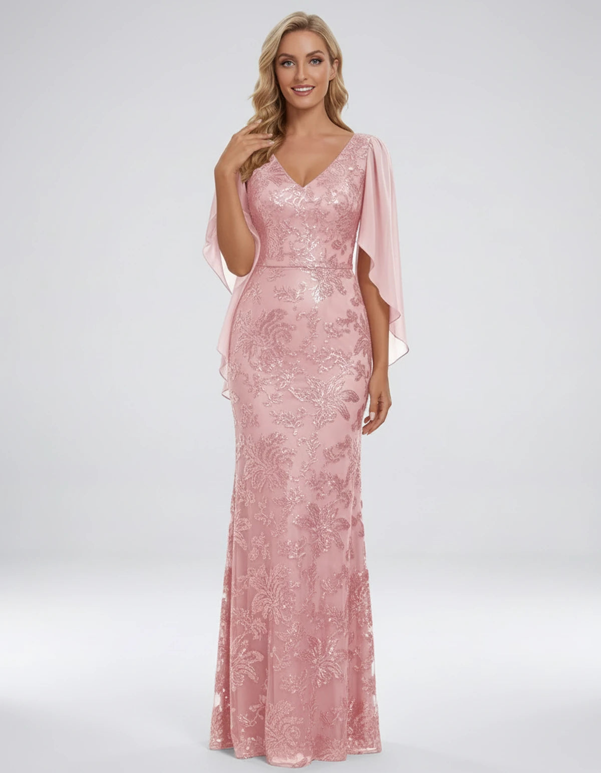Islande Maxi Dresses — Blush | SKU: RB-8845ac-blush-2,RB-8845ac-blush-4,RB-8845ac-blush-6,RB-8845ac-blush-8,RB-8845ac-blush-10,RB-8845ac-blush-12,RB-8845ac-blush-14,RB-8845ac-blush-16,RB-8845ac-blush-16W,RB-8845ac-blush-18W,RB-8845ac-blush-20W,RB-8845ac-blush-22W