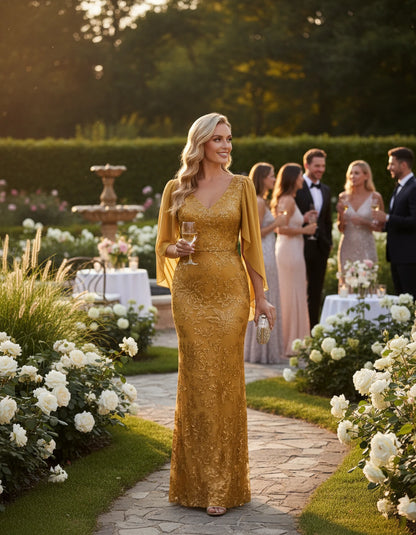 Islande Maxi Dresses — Gold | SKU: RB-8845ac-gold-2,RB-8845ac-gold-4,RB-8845ac-gold-6,RB-8845ac-gold-8,RB-8845ac-gold-10,RB-8845ac-gold-12,RB-8845ac-gold-14,RB-8845ac-gold-16,RB-8845ac-gold-16W,RB-8845ac-gold-18W,RB-8845ac-gold-20W,RB-8845ac-gold-22W