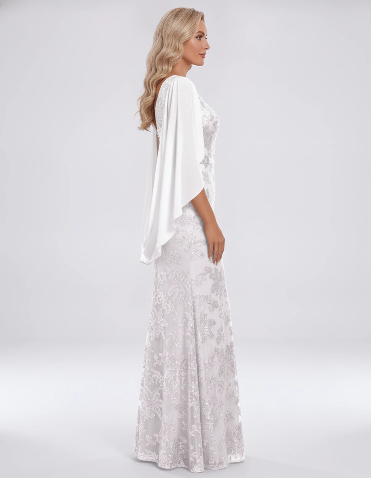 Islande Maxi Dresses — Ivory | SKU: RB-8845ac-ivory-2,RB-8845ac-ivory-4,RB-8845ac-ivory-6,RB-8845ac-ivory-8,RB-8845ac-ivory-10,RB-8845ac-ivory-12,RB-8845ac-ivory-14,RB-8845ac-ivory-16,RB-8845ac-ivory-16W,RB-8845ac-ivory-18W,RB-8845ac-ivory-20W,RB-8845ac-ivory-22W