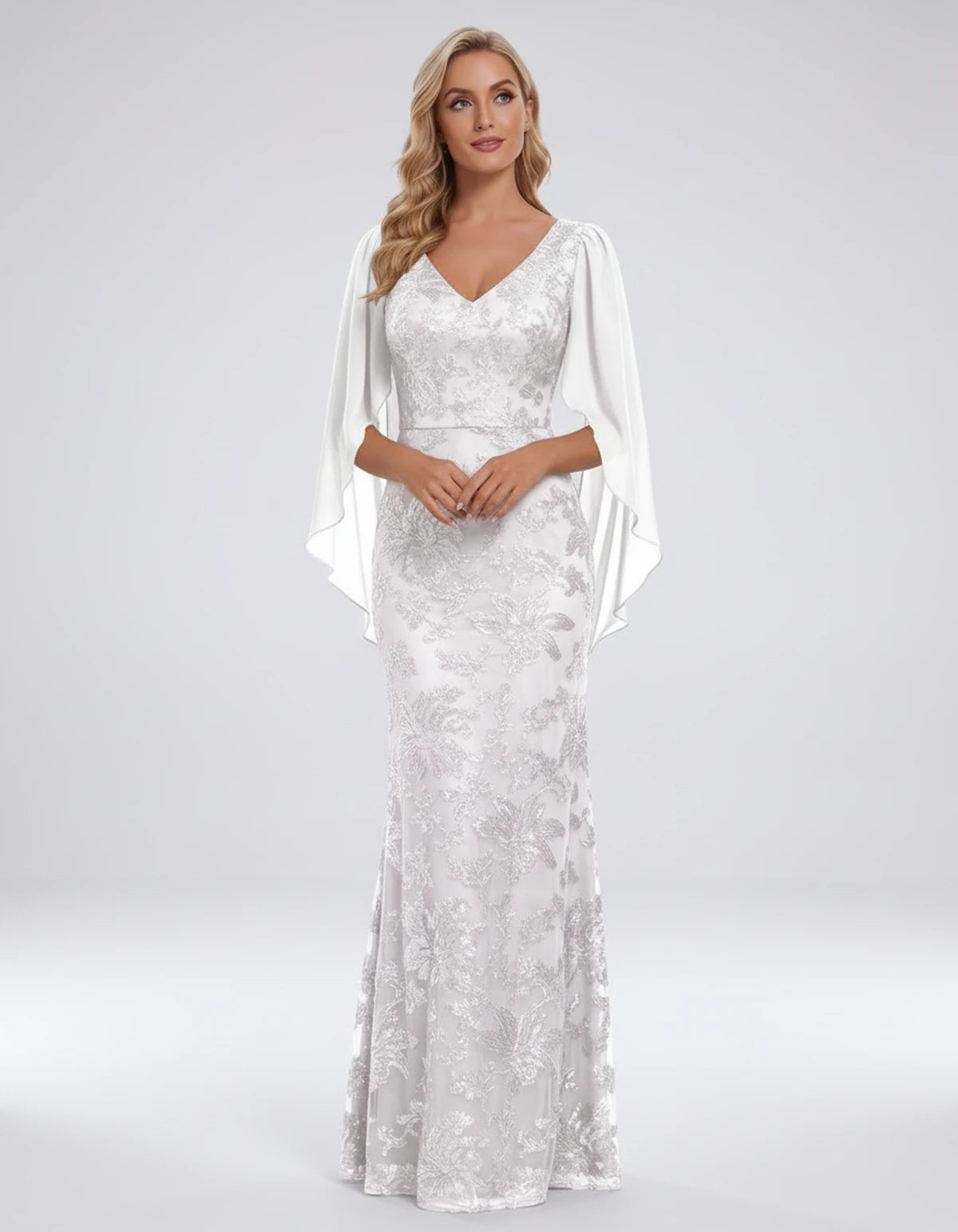 Islande Maxi Dresses — Ivory | SKU: RB-8845ac-ivory-2,RB-8845ac-ivory-4,RB-8845ac-ivory-6,RB-8845ac-ivory-8,RB-8845ac-ivory-10,RB-8845ac-ivory-12,RB-8845ac-ivory-14,RB-8845ac-ivory-16,RB-8845ac-ivory-16W,RB-8845ac-ivory-18W,RB-8845ac-ivory-20W,RB-8845ac-ivory-22W