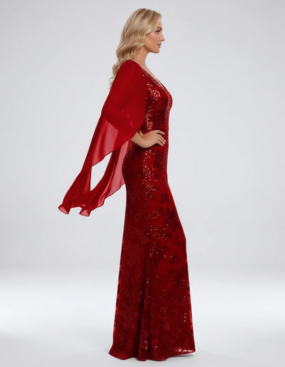 Islande Maxi Dresses — Red | SKU: RB-8845ac-red-2,RB-8845ac-red-4,RB-8845ac-red-6,RB-8845ac-red-8,RB-8845ac-red-10,RB-8845ac-red-12,RB-8845ac-red-14,RB-8845ac-red-16,RB-8845ac-red-16W,RB-8845ac-red-18W,RB-8845ac-red-20W,RB-8845ac-red-22W