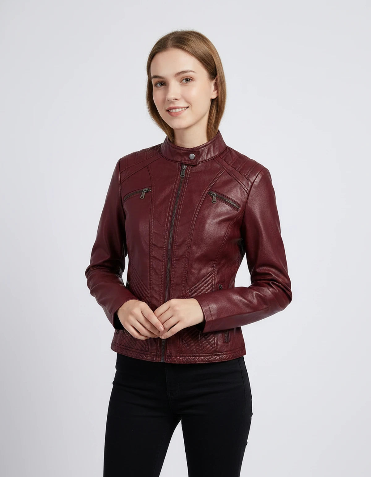Isodora Jackets — Red wine | SKU: RB-5134db-redwine-XS,RB-5134db-redwine-S,RB-5134db-redwine-M,RB-5134db-redwine-L,RB-5134db-redwine-XL,RB-5134db-redwine-2XL