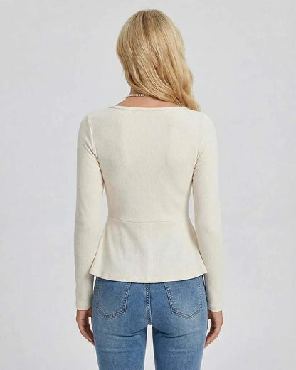 Ivory Pullover, back view | Ramblion | SKU: MP-48392-IVORY-L-9681,MP-48392-IVORY-M-8174,MP-48392-IVORY-S-2390,MP-48392-IVORY-XL-1150,MP-48392-IVORY-XS-9958