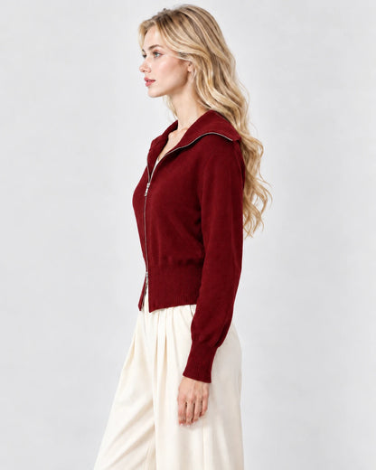 Jacintha Cardigans — Burgundy | SKU: RB-c48f64-burgundy-ONE SIZE