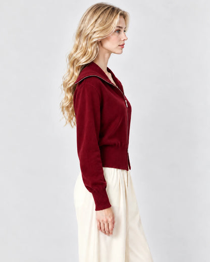 Jacintha Cardigans — Burgundy | SKU: RB-c48f64-burgundy-ONE SIZE