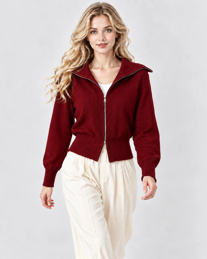 Jacintha Cardigans — Burgundy | SKU: RB-c48f64-burgundy-ONE SIZE