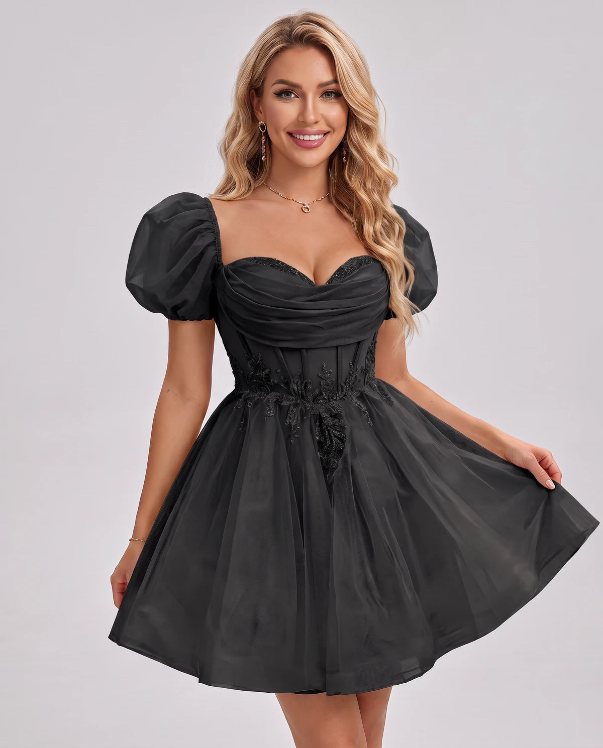 Jasminne Mini Dresses — Black