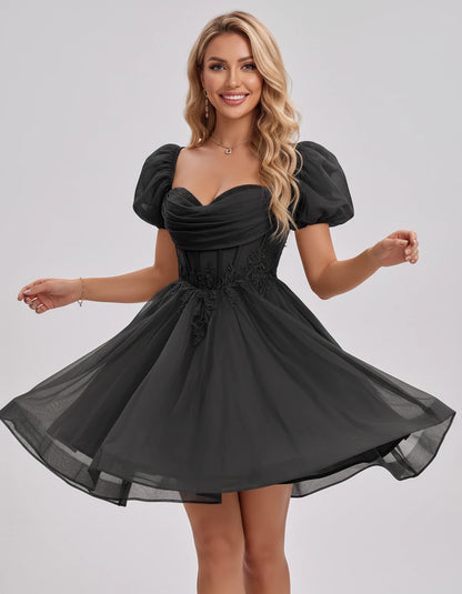 Jasminne Mini Dresses — Black | SKU: RB-1b3eb1-black-2,RB-1b3eb1-black-4,RB-1b3eb1-black-6,RB-1b3eb1-black-8,RB-1b3eb1-black-10,RB-1b3eb1-black-12,RB-1b3eb1-black-14,RB-1b3eb1-black-16,RB-1b3eb1-black-16W,RB-1b3eb1-black-18W,RB-1b3eb1-black-20W,RB-1b3eb1-black-22W