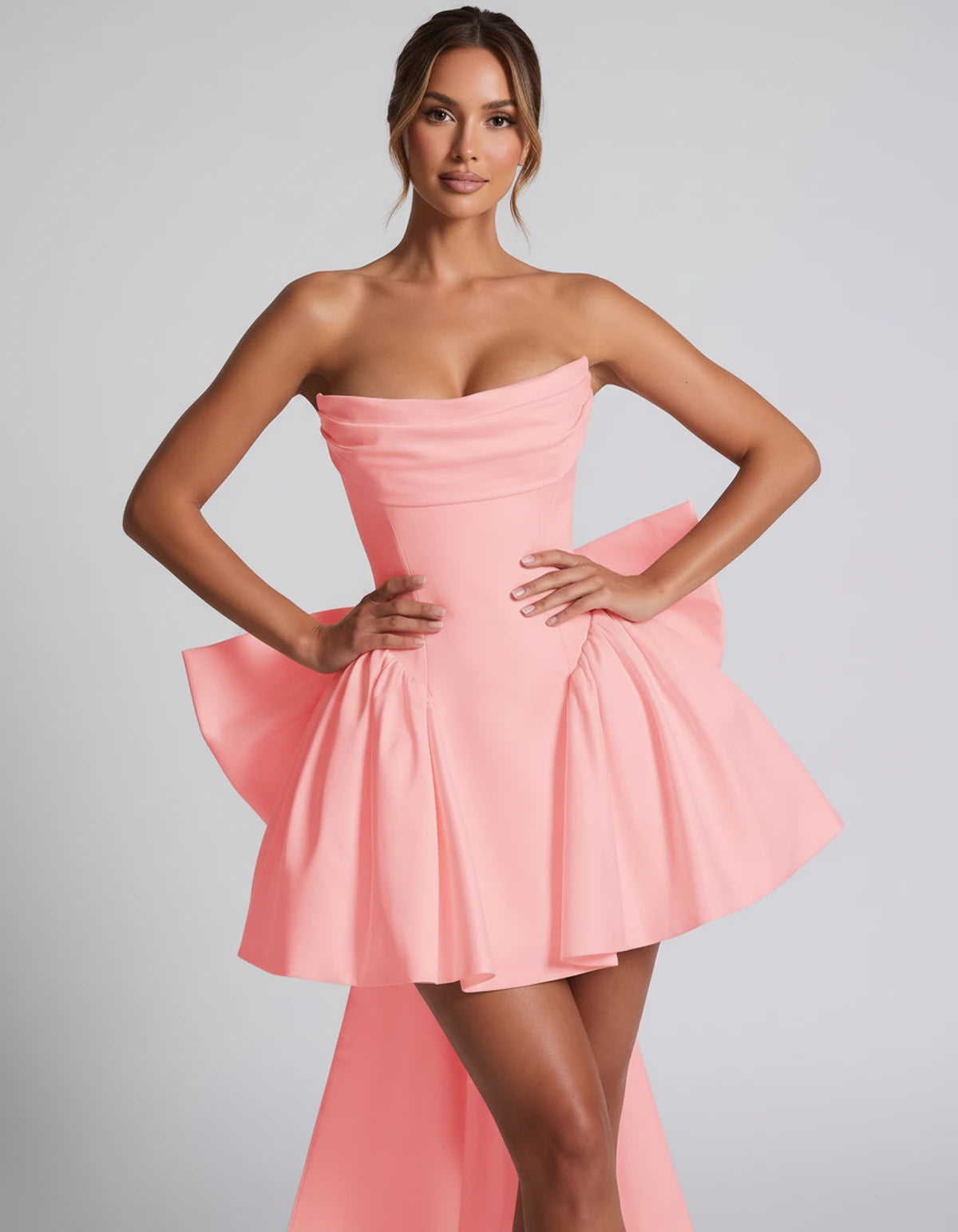 Javiera Mini Dresses — Pink | SKU: RB-e356d0-pink-2,RB-e356d0-pink-4,RB-e356d0-pink-6,RB-e356d0-pink-8,RB-e356d0-pink-10,RB-e356d0-pink-12,RB-e356d0-pink-14,RB-e356d0-pink-16,RB-e356d0-pink-16W,RB-e356d0-pink-18W,RB-e356d0-pink-20W,RB-e356d0-pink-24W