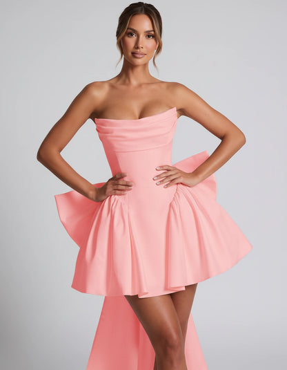 Javiera Mini Dresses — Pink | SKU: RB-e356d0-pink-2,RB-e356d0-pink-4,RB-e356d0-pink-6,RB-e356d0-pink-8,RB-e356d0-pink-10,RB-e356d0-pink-12,RB-e356d0-pink-14,RB-e356d0-pink-16,RB-e356d0-pink-16W,RB-e356d0-pink-18W,RB-e356d0-pink-20W,RB-e356d0-pink-24W